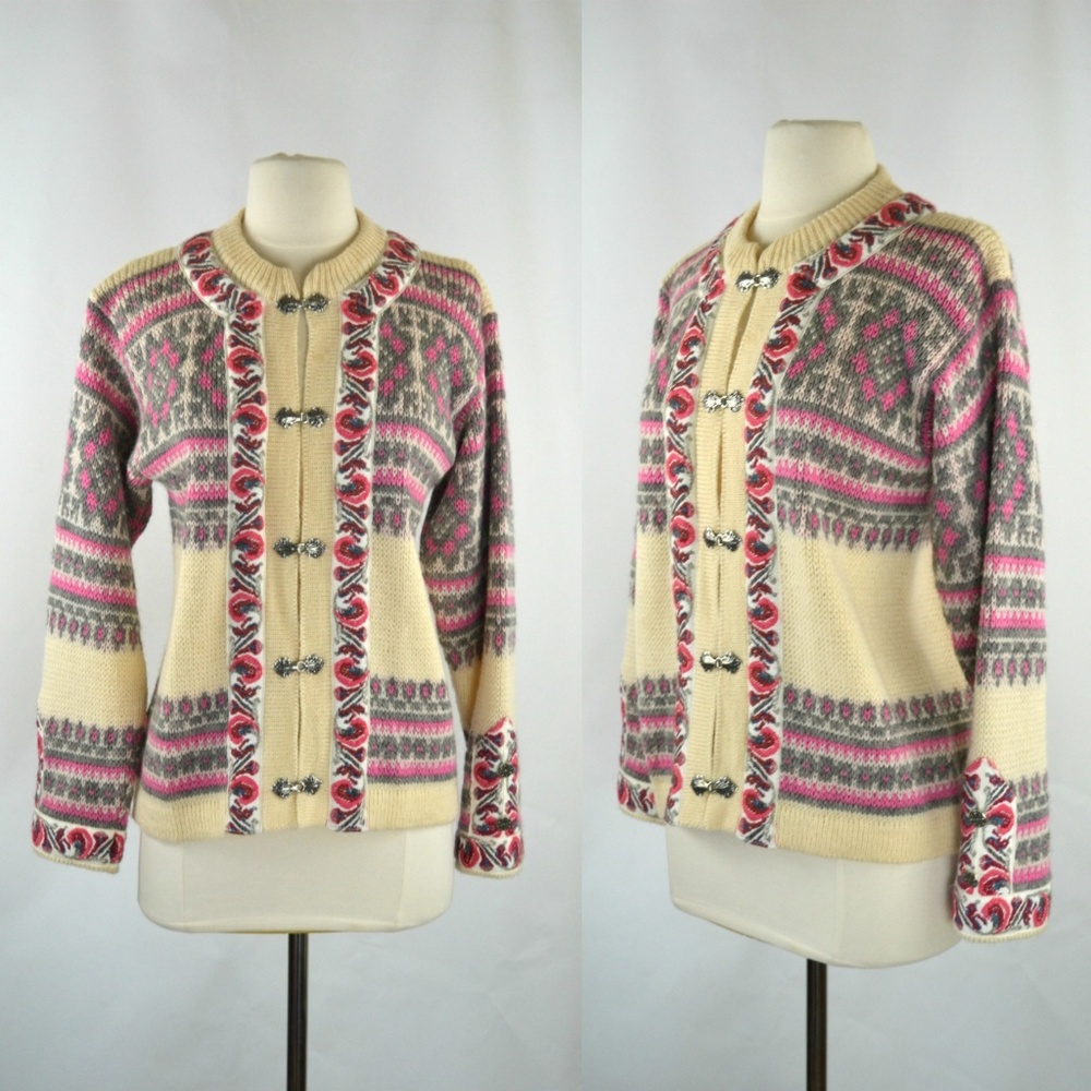 Vintage New Wool Cardigan Sweater by Nordstrikk